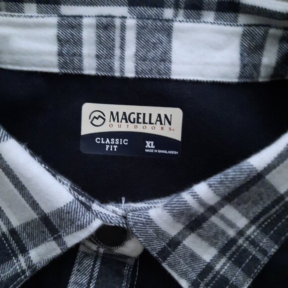 NEW Magellan Western Plaid Flannel Shacket Men's XL Classic Fit Long Sleeves - Picture 9 of 9